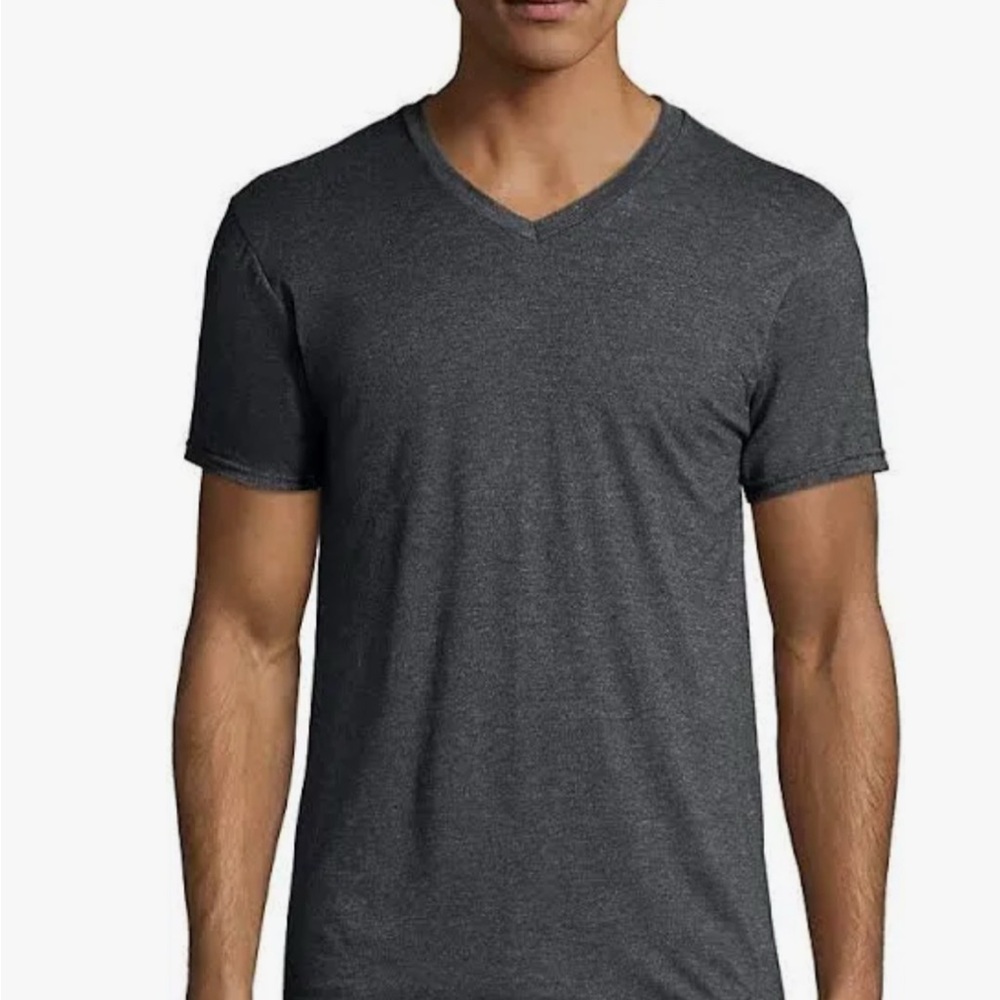 Porter and Ash Men's Gray V-Neck T-Shirt